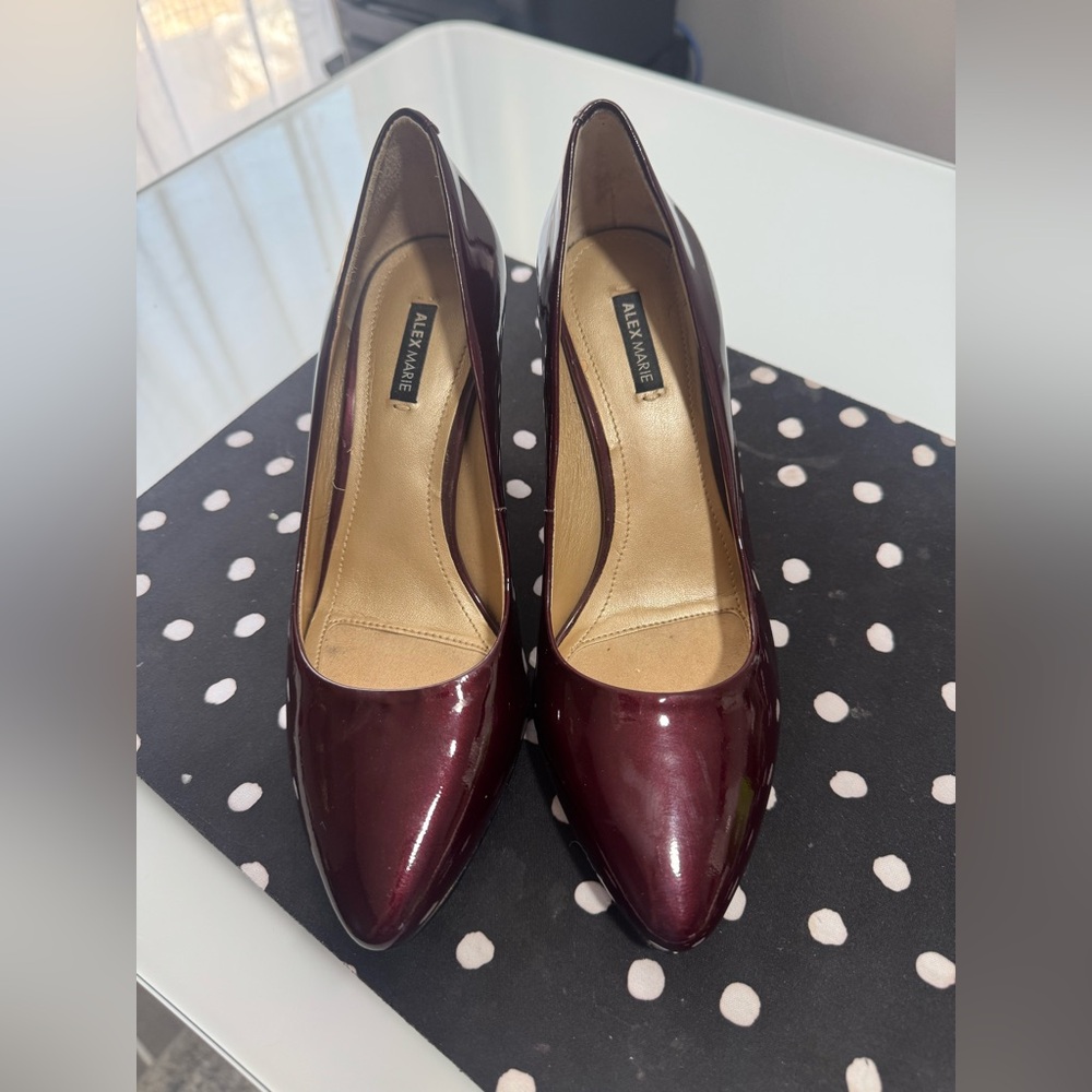 Alex Marie Burgundy Women's Heels